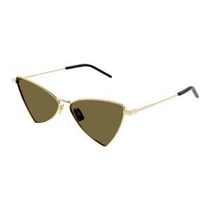 NWT SAINT LAURENT SUNGLASSES GOLD BROWN